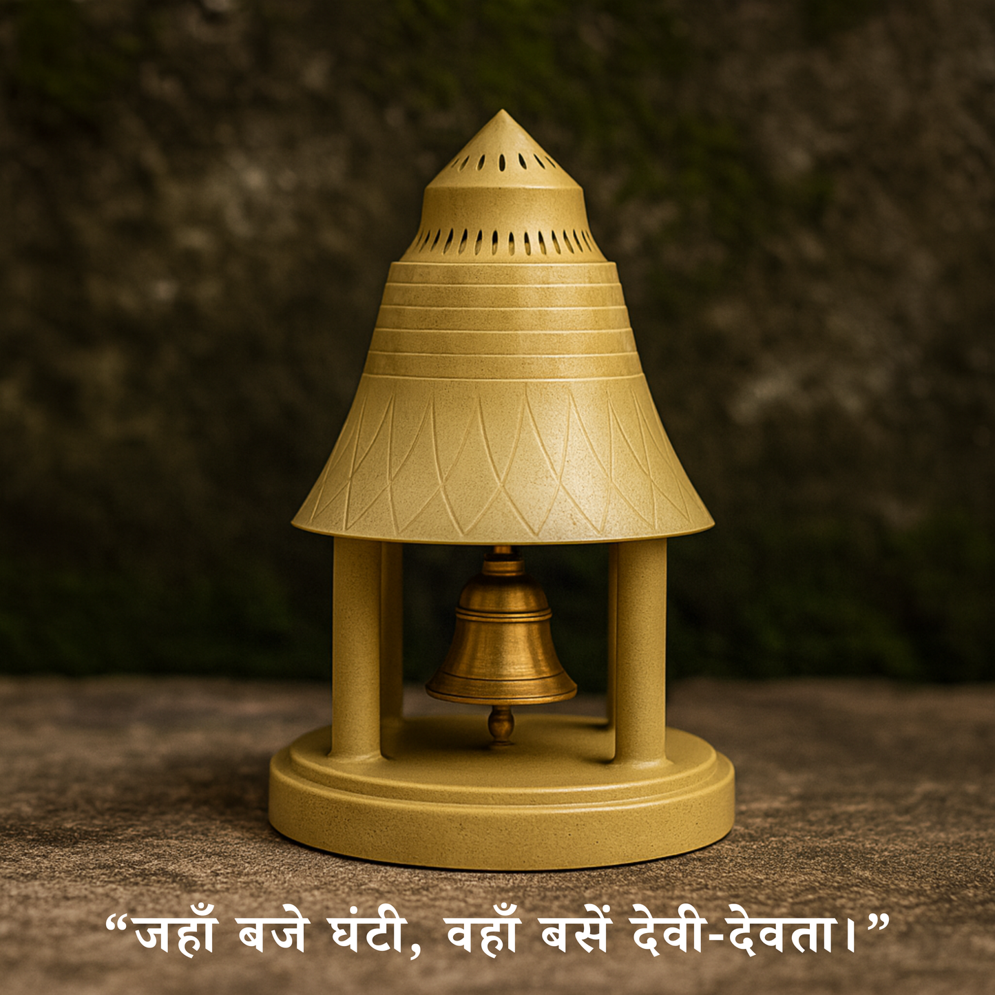 Electric Temple Bell with Adapter