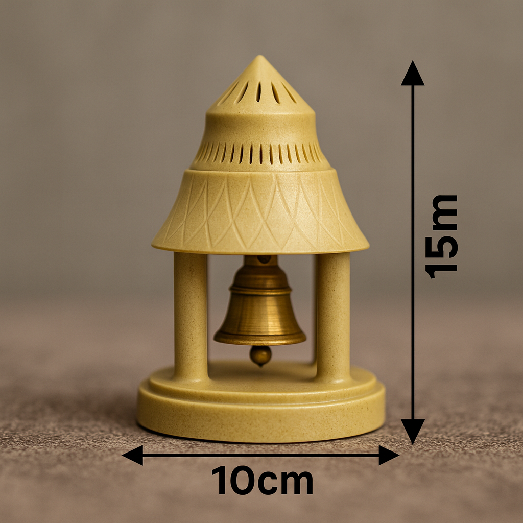 Electric Temple Bell with Adapter
